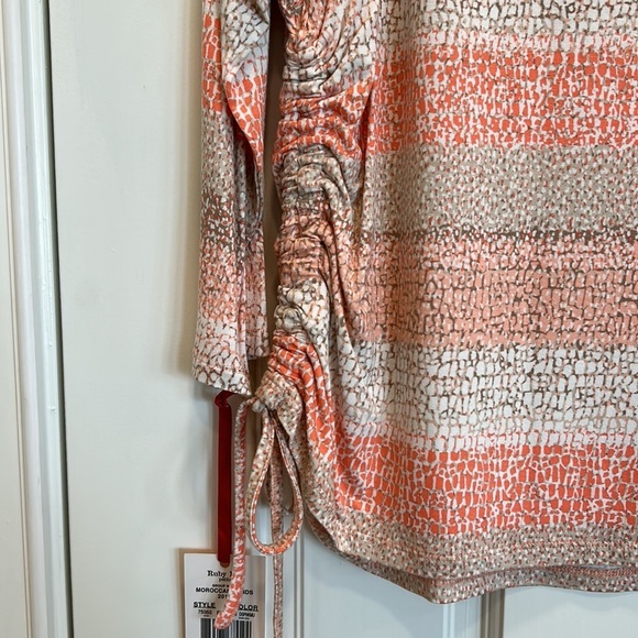 Ruby Rd. “Moroccan Sands” in Peach and Cream and Tan sz.PL NWT - Picture 9 of 11